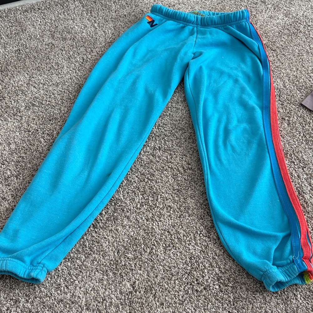 Aviator Nation Blue and Red Kids Sweatpants